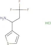 3,3,3-Trifluoro-1-(thiophen-3-yl)propan-1-amine hydrochloride