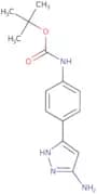 tert-Butyl N-[4-(3-amino-1H-pyrazol-5-yl)phenyl]carbamate