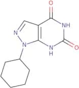 1-Cyclohexyl-1H-pyrazolo[3,4-d]pyrimidine-4,6(5H,7H)-dione