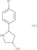 5-(4-Bromophenyl)pyrrolidin-3-ol hydrochloride