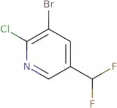 3-Bromo-2-chloro-5-(difluoromethyl)pyridine