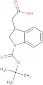 2-{1-[(tert-Butoxy)carbonyl]-2,3-dihydro-1H-indol-3-yl}acetic acid