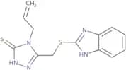 5-(benzimidazol-2-ylthiomethyl)-4-prop-2-enyl-1,2,4-triazole-3-thiol