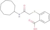 2-{[(Cyclooctylcarbamoyl)methyl]sulfanyl}benzoic acid