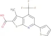 3-Methyl-6-(thiophen-2-yl)-4-(trifluoromethyl)thieno[2,3-b]pyridine-2-carboxylic acid