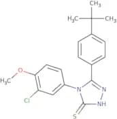 5-(4-tert-Butylphenyl)-4-(3-chloro-4-methoxyphenyl)-4H-1,2,4-triazole-3-thiol
