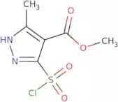 Methyl 5-(chlorosulfonyl)-3-methyl-1H-pyrazole-4-carboxylate