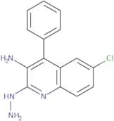 3-Amino-6-chloro-4-(4-pyridinyl)-2-quinolinone hydrazone