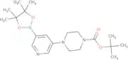 tert-Butyl 4-(5-(4,4,5,5-tetramethyl-1,3,2-dioxaborolan-2-yl)pyridin-3-yl)piperazine-1-carboxylate