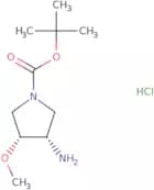 1-Pyrrolidinecarboxylic acid, 3-amino-4-methoxy-, 1,1-dimethylethyl ester, (3R,4S)-rel-