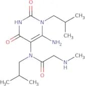N-[6-Amino-1-(2-methylpropyl)-2,4-dioxo-1,2,3,4-tetrahydropyrimidin-5-yl]-2-(methylamino)-N-(2-met…