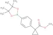 1-[4-(4,4,5,5-Tetramethyl-[1,3,2]dioxaborolan-2-yl)-phenyl]-cyclopropanecarboxylic acid methyl est…
