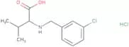 2-{[(3-Chlorophenyl)methyl]amino}-3-methylbutanoic acid hydrochloride