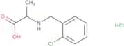 2-{[(2-Chlorophenyl)methyl]amino}propanoic acid hydrochloride
