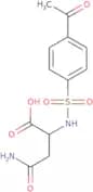 2-(4-Acetylbenzenesulfonamido)-3-carbamoylpropanoic acid