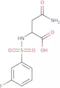 3-Carbamoyl-2-(3-fluorobenzenesulfonamido)propanoic acid