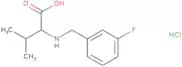 2-{[(3-Fluorophenyl)methyl]amino}-3-methylbutanoic acid hydrochloride