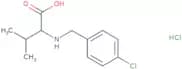 2-{[(4-Chlorophenyl)methyl]amino}-3-methylbutanoic acid hydrochloride