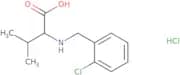 2-{[(2-Chlorophenyl)methyl]amino}-3-methylbutanoic acid hydrochloride