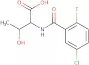 2-[(5-Chloro-2-fluorophenyl)formamido]-3-hydroxybutanoic acid