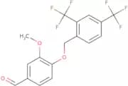 4-((2,4-Bis(trifluoromethyl)benzyl)oxy)-3-methoxybenzaldehyde