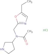 N-[(5-Ethyl-1,3-oxazol-2-yl)methyl]-N-(pyrrolidin-3-yl)acetamide hydrochloride