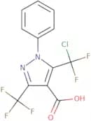 5-(Chlorodifluoromethyl)-1-phenyl-3-(trifluoromethyl)-1H-pyrazole-4-carboxylic acid