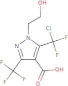 5-(Chlorodifluoromethyl)-1-(2-hydroxyethyl)-3-(trifluoromethyl)-1H-pyrazole-4-carboxylic acid