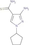 3-Amino-1-cyclopentyl-1H-pyrazole-4-carbothioamide