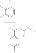 Methyl 3-(4-fluorophenyl)-3-(2,3,4-trifluorobenzenesulfonamido)propanoate
