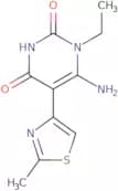 6-Amino-1-ethyl-5-(2-methyl-1,3-thiazol-4-yl)-1,2,3,4-tetrahydropyrimidine-2,4-dione