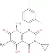 3-Cyclopropyl-1-(2-fluoro-4-iodophenyl)-5-hydroxy-6,8-dimethylpyrido[2,3-d]pyrimidine-2,4,7(1H,3H,…
