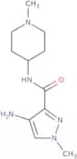 4-Amino-1-methyl-N-(1-methylpiperidin-4-yl)-1H-pyrazole-3-carboxamide