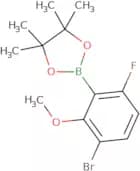2-(3-Bromo-6-fluoro-2-methoxyphenyl)-4,4,5,5-tetramethyl-1,3,2-dioxaborolane
