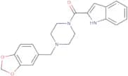 2-{4-[(2H-1,3-benzodioxol-5-yl)methyl]piperazine-1-carbonyl}-1H-indole