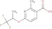 2-Methyl-6-[(1,1,1-trifluoropropan-2-yl)oxy]pyridine-3-carboxylic acid