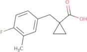 1-[(4-Fluoro-3-methylphenyl)methyl]cyclopropane-1-carboxylic acid