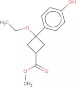 Methyl 3-ethoxy-3-(4-hydroxyphenyl)cyclobutane-1-carboxylate