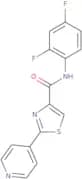 N-(2,4-Difluorophenyl)-2-(4-pyridinyl)-1,3-thiazole-4-carboxamide