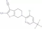 2-Amino-6-[3-chloro-5-(trifluoromethyl)pyridin-2-yl]-4H,5H,6H,7H-thieno[2,3-c]pyridine-3-carbonitr…