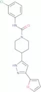 N-(3-Chlorophenyl)-4-[5-(2-furyl)-1H-pyrazol-3-yl]tetrahydro-1(2H)-pyridinecarboxamide