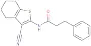 N-(3-Cyano-4,5,6,7-tetrahydro-2-benzothienyl)-3-phenylpropanamide
