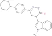 3-(4-cyclohexylphenyl)-5-(1-methylindol-3-yl)-1H,4H,5H-1,2-diazin-6-one