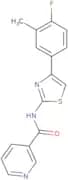 N-(4-(4-fluoro-3-methylphenyl)(2,5-thiazolyl))-3-pyridylformamide