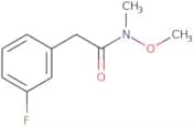 2-(3-Fluorophenyl)-N-methoxy-N-methylacetamide