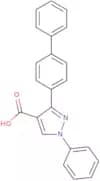 1-Phenyl-3-(4-phenylphenyl)-1H-pyrazole-4-carboxylic acid