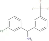 (3-Chlorophenyl)(3-(trifluoromethyl)phenyl)methanamine