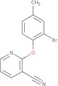2-(2-Bromo-4-methylphenoxy)pyridine-3-carbonitrile