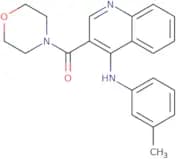 N-(3-Methylphenyl)-3-(morpholine-4-carbonyl)quinolin-4-amine