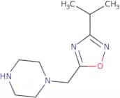 1-{[3-(Propan-2-yl)-1,2,4-oxadiazol-5-yl]methyl}piperazine